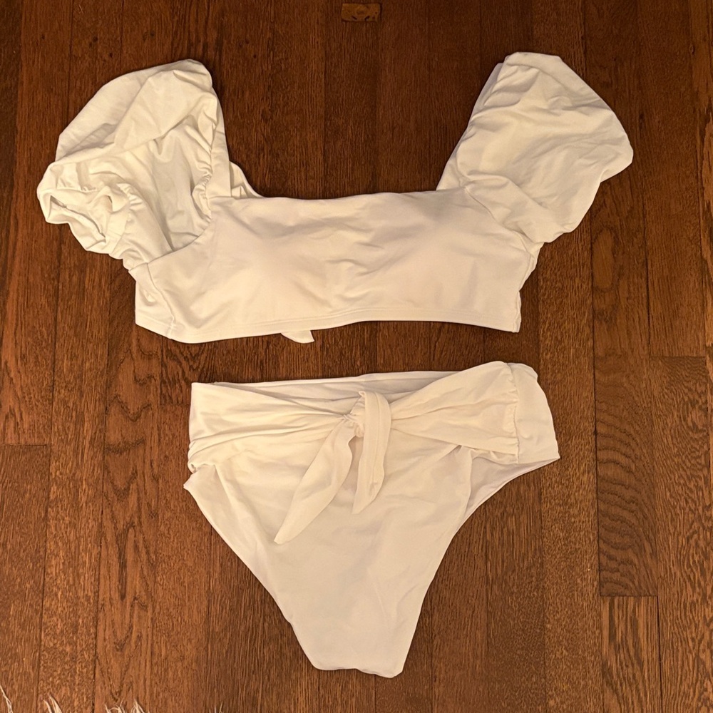 Amazon White Bikini Set